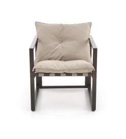Halmar Zestaw ogrodowy SHARK brązowy - sofa + 2 x fotel + ława