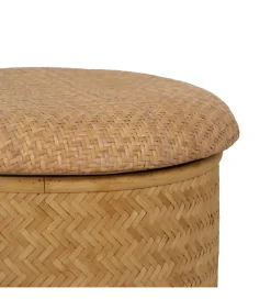 Zona-Design Zestaw 2 puf BROGLA z schowkiem 40 cm 35 cm ratan