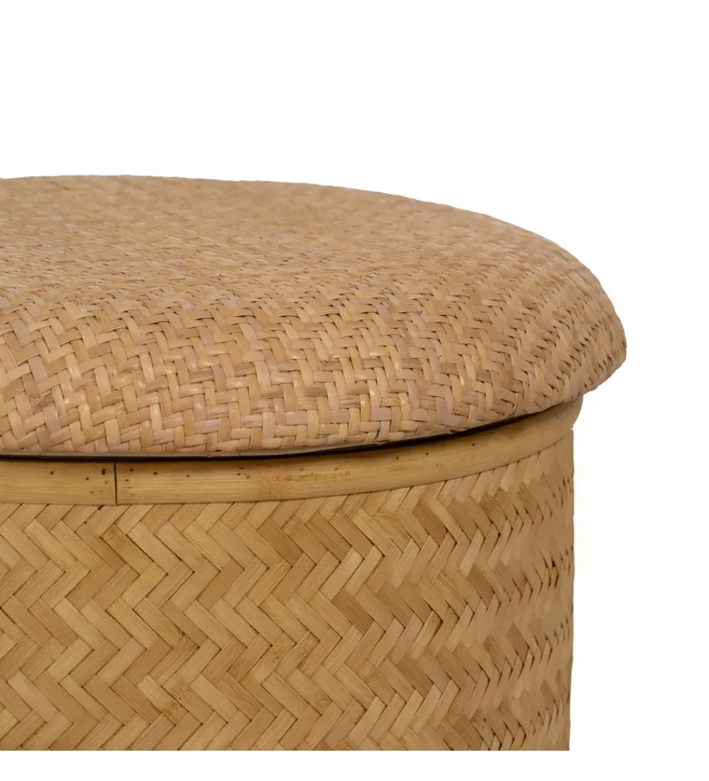 Zona-Design Zestaw 2 puf BROGLA z schowkiem 40 cm 35 cm ratan