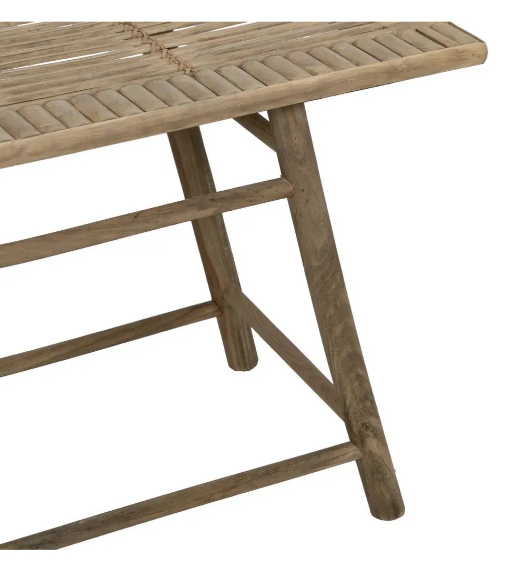 Zona-Design Zestaw stolików BAMBÚ 60 cm 42 cm bambus