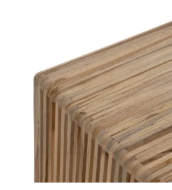 Zona-Design Zestaw 2 stolików kawowych BELLAMONTE 85 cm 75 cm drewno teak