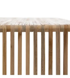 Zona-Design Zestaw 2 stolików kawowych BELLAMONTE 85 cm 75 cm drewno teak