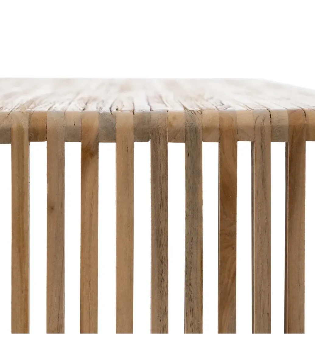 Zona-Design Zestaw 2 stolików kawowych BELLAMONTE 85 cm 75 cm drewno teak