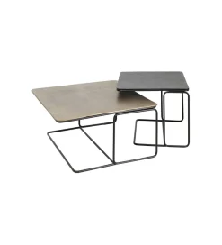 KARE Zestaw 2 stolików kawowych DIEGO 70 cm