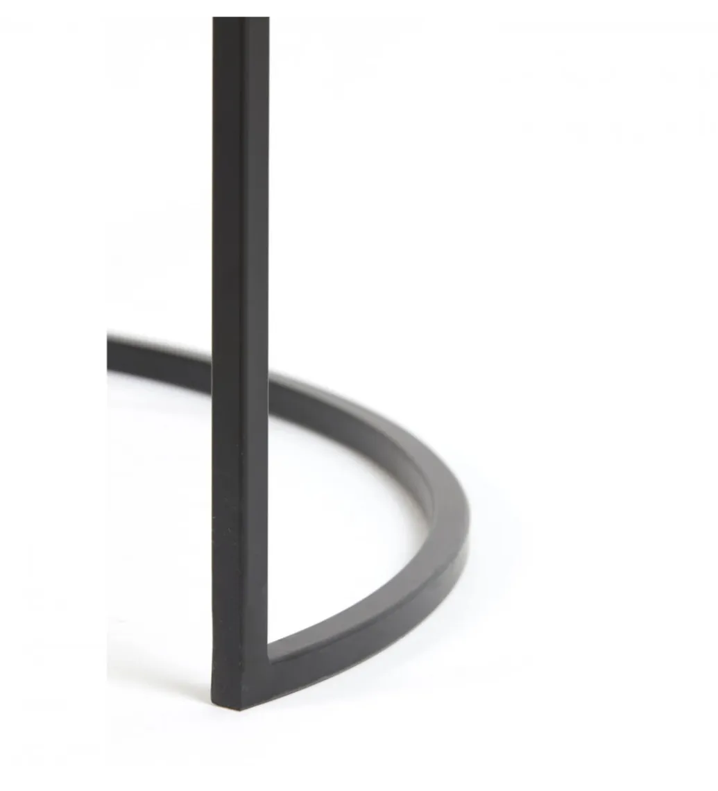 L&L Zestaw 2 stolików kawowych DUARTE 65 cm 75 cm czarne