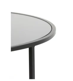 L&L Zestaw 2 stolików kawowych DUARTE 65 cm 75 cm czarne