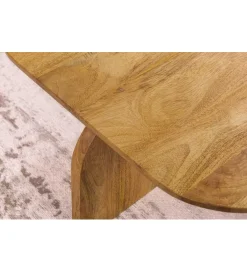 Invicta Interior Zestaw 2 stolików kawowych GATSBY 100 cm 45 cm drewno mango