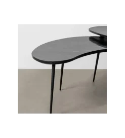 Zona-Design Zestaw 2 stolików kawowych NOVAJ 87 i 83 cm czarne