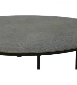 L&L Zestaw 2 stolików kawowych RENGO 61 cm 76 cm antyczny brąz