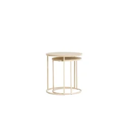 L&L Zestaw 2 stolików kawowych SADAR 50 cm 52 cm