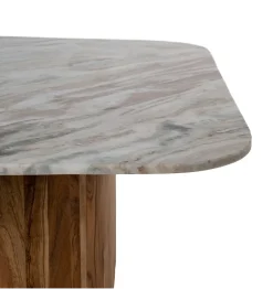 Zona-Design Zestaw 2 stolików kawowych UGUP 100 cm i 80 cm marmur