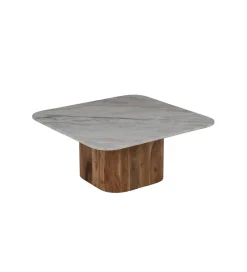 Zona-Design Zestaw 2 stolików kawowych UGUP 100 cm i 80 cm marmur