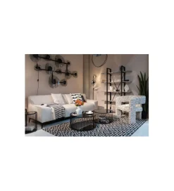 KARE Zestaw 2 stolików kawowych WIRE 69 cm 59 cm czarne