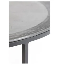 L&L Zestaw 2 stolików TALCA 75 cm 67 cm czarny