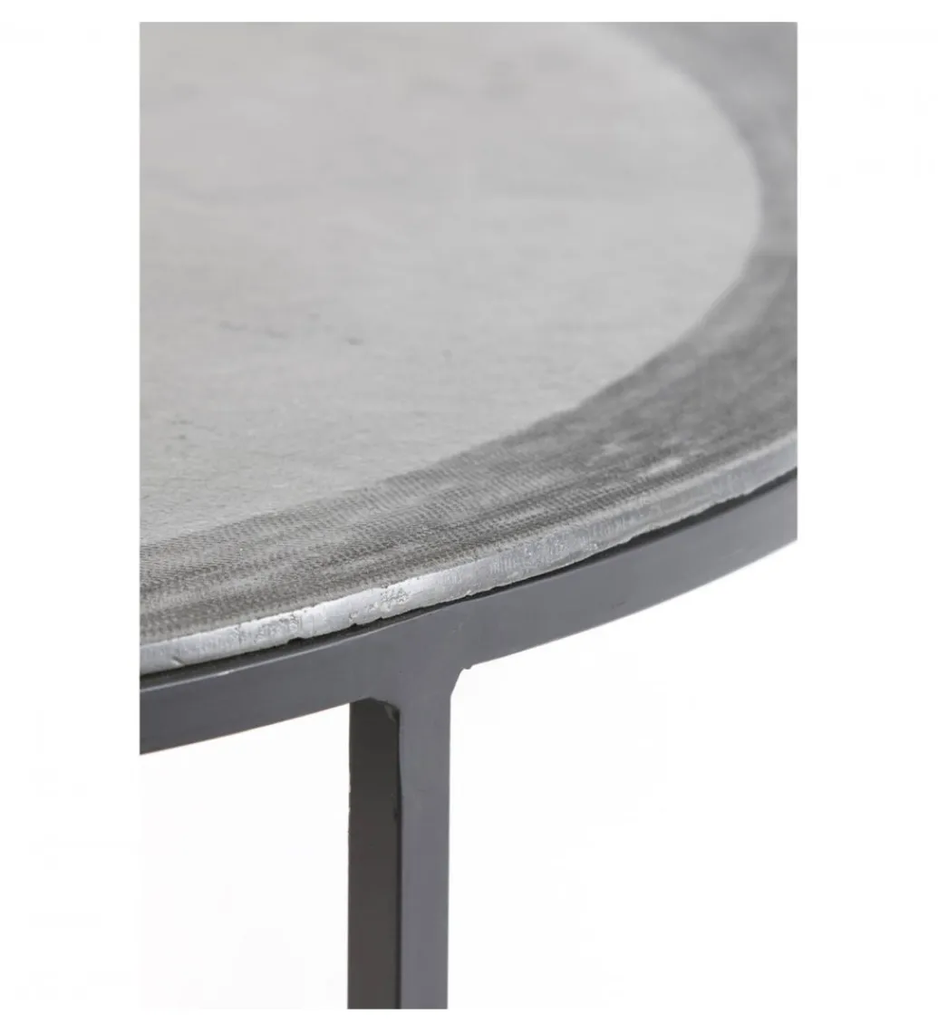 L&L Zestaw 2 stolików TALCA 75 cm 67 cm czarny