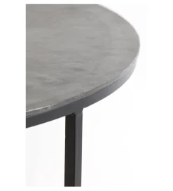 L&L Zestaw 2 stolików TALCA 75 cm 67 cm srebrne