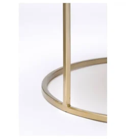 L&L Zestaw 2 stolików TALCA 75 cm 65 cm złoty