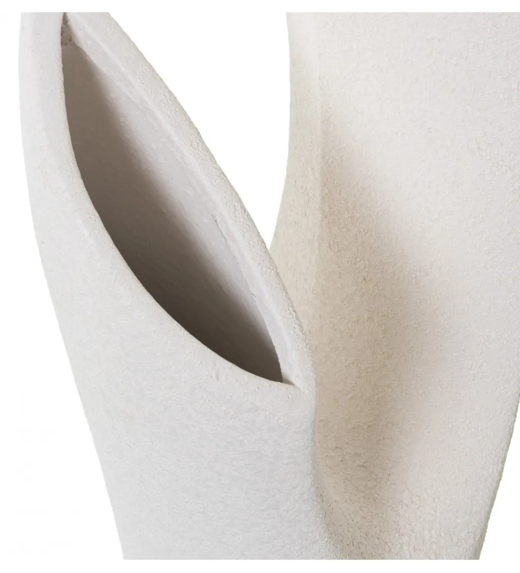 Exclusivas Zestaw 2 wazonów SANDY 42 cm 33 cm ceramika beżowa